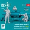 RESKIT RSF48-0091 Driver & airmen (modern) (3 pcs) (MHU-83 D/E lift truck LOWER loading position for RSK48-0008) (3D Printed) (1/48)